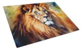 NEW Lion Glass Cutting Board Decorative Tempered Glass Kitchen Cutting and Serving Board Large Size Chopping Board