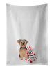 Yorkie Chocolate #2 so Loved Kitchen Towel Set of 2 White Dish Towels Decorative Bathroom Hand towel for Hand, Face, Hair, Yoga, Tea, Dishcloth