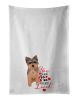 NEW Yorkie Chocolate Puppy so Loved Kitchen Towel Set of 2 White Dish Towels Decorative Bathroom Hand towel for Hand, Face, Hair, Yoga, Tea, Dishcloth