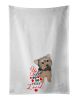 NEW Yorkie Blue and Tan #2 so Loved Kitchen Towel Set of 2 White Dish Towels Decorative Bathroom Hand towel for Hand, Face, Hair, Yoga, Tea, Dishcloth