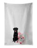 NEW Labrador Retriever Black #1 so Loved Kitchen Towel Set of 2 White Dish Towels Decorative Bathroom Hand towel for Hand, Face, Hair, Yoga, Tea