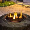 VEVOR Fire Pit Grate, Heavy Duty Iron Round Firewood Grate, Round Wood Fire Pit Grate 19", Firepit Grate with Black Paint