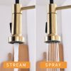 Touchless Kitchen Faucet,Hands Free Automatic Smart Kitchen Faucet Brushed Nickel Gold Smart Kitchen Faucet