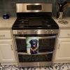 Black Labrador Retriever Luau Kitchen Towel Dish Cloths Guest Hand Towel Decorative Bathroom Towel for Face,Tea, Dishcloth, Kitchen and Bath