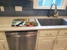 Siberian Husky Christmas Cookies Dish Drying Mat Absorbent Dish Drying Mat Pad for Kitchen Counter Dish Drainer Mat for Countertop, 14 x 21"