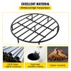 VEVOR Fire Pit Grate, Heavy Duty Iron Round Firewood Grate, Round Wood Fire Pit Grate 24", Firepit Grate with Black Paint