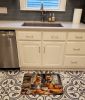 Norwich Terrier Fall Kitchen Pumpkins Memory Foam Kitchen Mat Machine Washable Anti-Fatigue Mat Cushion Comfort Bath Mat or Kitchen Rug