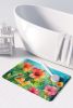 Hawaii Hawaiian Hibiscus in Watercolor Memory Foam Kitchen Mat Machine Washable Anti-Fatigue Mat Cushion Comfort Bath Mat or Kitchen Rug