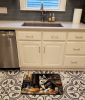 Siberian Husky Fall Kitchen Pumpkins Memory Foam Kitchen Mat Machine Washable Anti-Fatigue Mat Cushion Comfort Bath Mat or Kitchen Rug