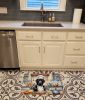 Black Labrador Retriever The Chef Memory Foam Kitchen Mat Machine Washable Anti-Fatigue Mat Cushion Comfort Bath Mat or Kitchen Rug