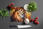 NEW Lion Glass Cutting Board Decorative Tempered Glass Kitchen Cutting and Serving Board Large Size Chopping Board