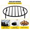 VEVOR Fire Pit Grate, Heavy Duty Iron Round Firewood Grate, Round Wood Fire Pit Grate 19", Firepit Grate with Black Paint