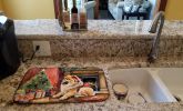 Chow Chow Cozy Christmas Dish Drying Mat Absorbent Dish Drying Mat Pad for Kitchen Counter Dish Drainer Mat for Countertop, 14 x 21", Multicolor