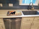 American Black Bear Dish Drying Mat Absorbent Dish Drying Mat Pad for Kitchen Counter Dish Drainer Mat for Countertop, 14 x 21", Multicolor