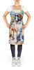 Saint Bernard Spring Path Apron Cooking Kitchen Server Baking Crafts Gardening for Adult Women Men, Unisex, Large, Multicolor
