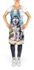 Siberian Husky Spring Path Apron Cooking Kitchen Server Baking Crafts Gardening for Adult Women Men, Unisex, Large, Multicolor