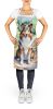 Sheltie Spring Path Apron Cooking Kitchen Server Baking Crafts Gardening for Adult Women Men, Unisex, Large, Multicolor