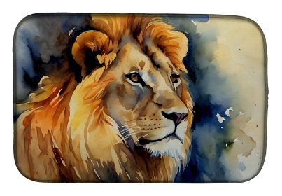 Lion Dish Drying Mat Absorbent Dish Drying Mat Pad for Kitchen Counter Dish Drainer Mat for Countertop, 14 x 21", Multicolor (Default: Default)