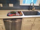 Westie Cozy Christmas Dish Drying Mat Absorbent Dish Drying Mat Pad for Kitchen Counter Dish Drainer Mat for Countertop, 14 x 21", Multicolor