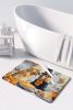 Golden Retriever Fall Kitchen Pumpkins Memory Foam Kitchen Mat Machine Washable Anti-Fatigue Mat Cushion Comfort Bath Mat or Kitchen Rug