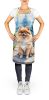 Pomeranian Spring Path Apron Cooking Kitchen Server Baking Crafts Gardening for Adult Women Men, Unisex, Large, Multicolor