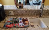 Westie Cozy Christmas Dish Drying Mat Absorbent Dish Drying Mat Pad for Kitchen Counter Dish Drainer Mat for Countertop, 14 x 21", Multicolor