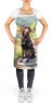 Labrador Retriever Spring Path Apron Cooking Kitchen Server Baking Crafts Gardening for Adult Women Men, Unisex, Large, Multicolor