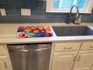 Colorful Apples Dish Drying Mat Absorbent Dish Drying Mat Pad for Kitchen Counter Dish Drainer Mat for Countertop, 14 x 21", Multicolor